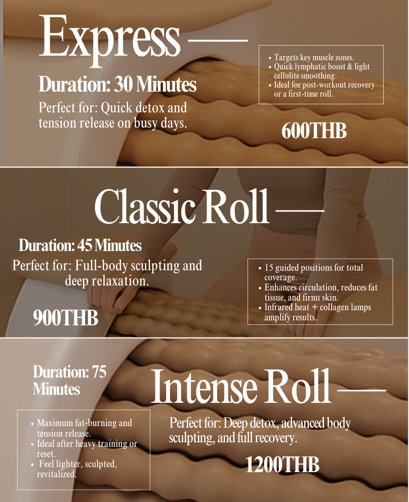 The Roll Room's Body Roll Therapy Service (Express Roll 30 Mins)