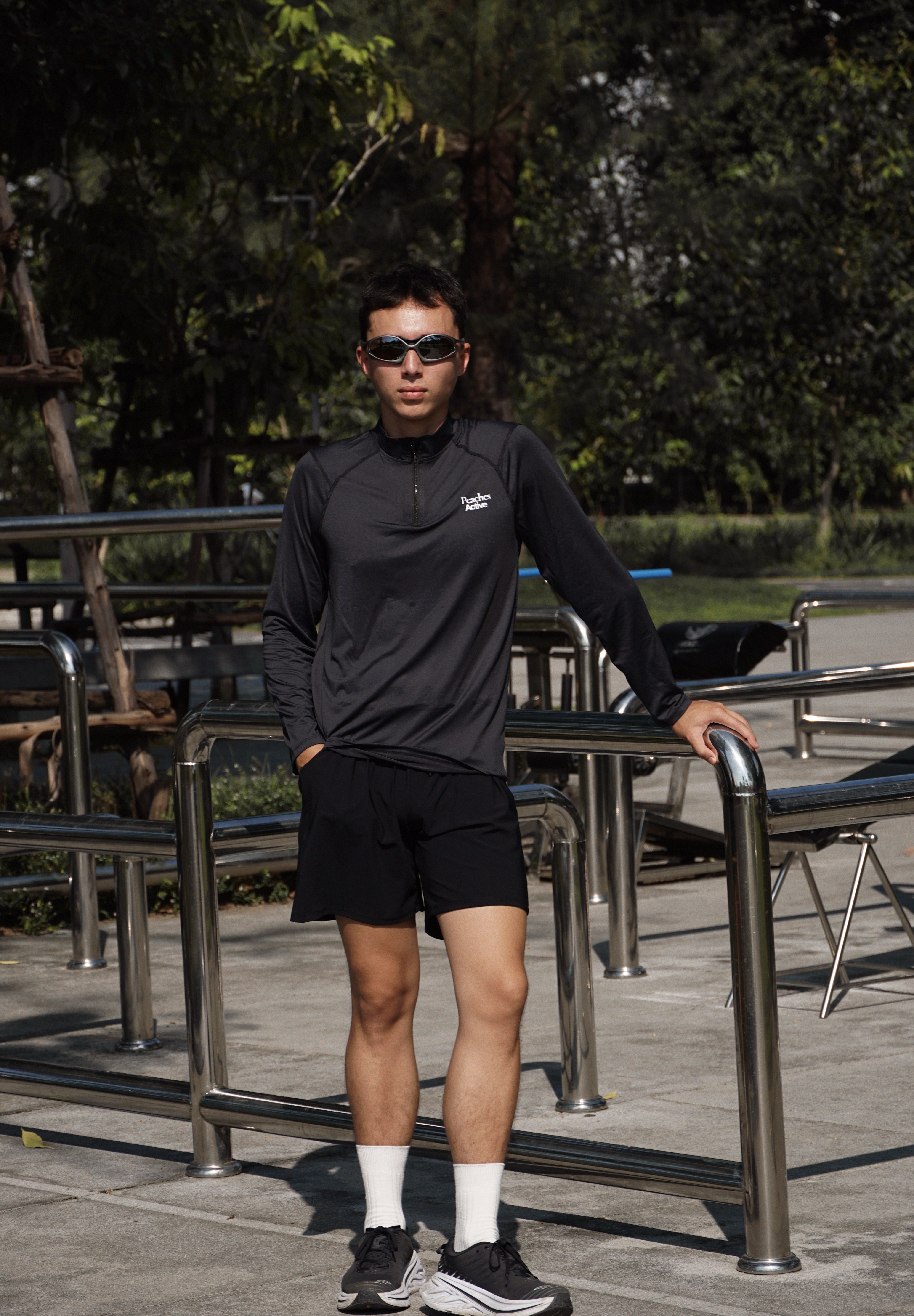 Peaches Men- Long Sleeves Quarter Zipper