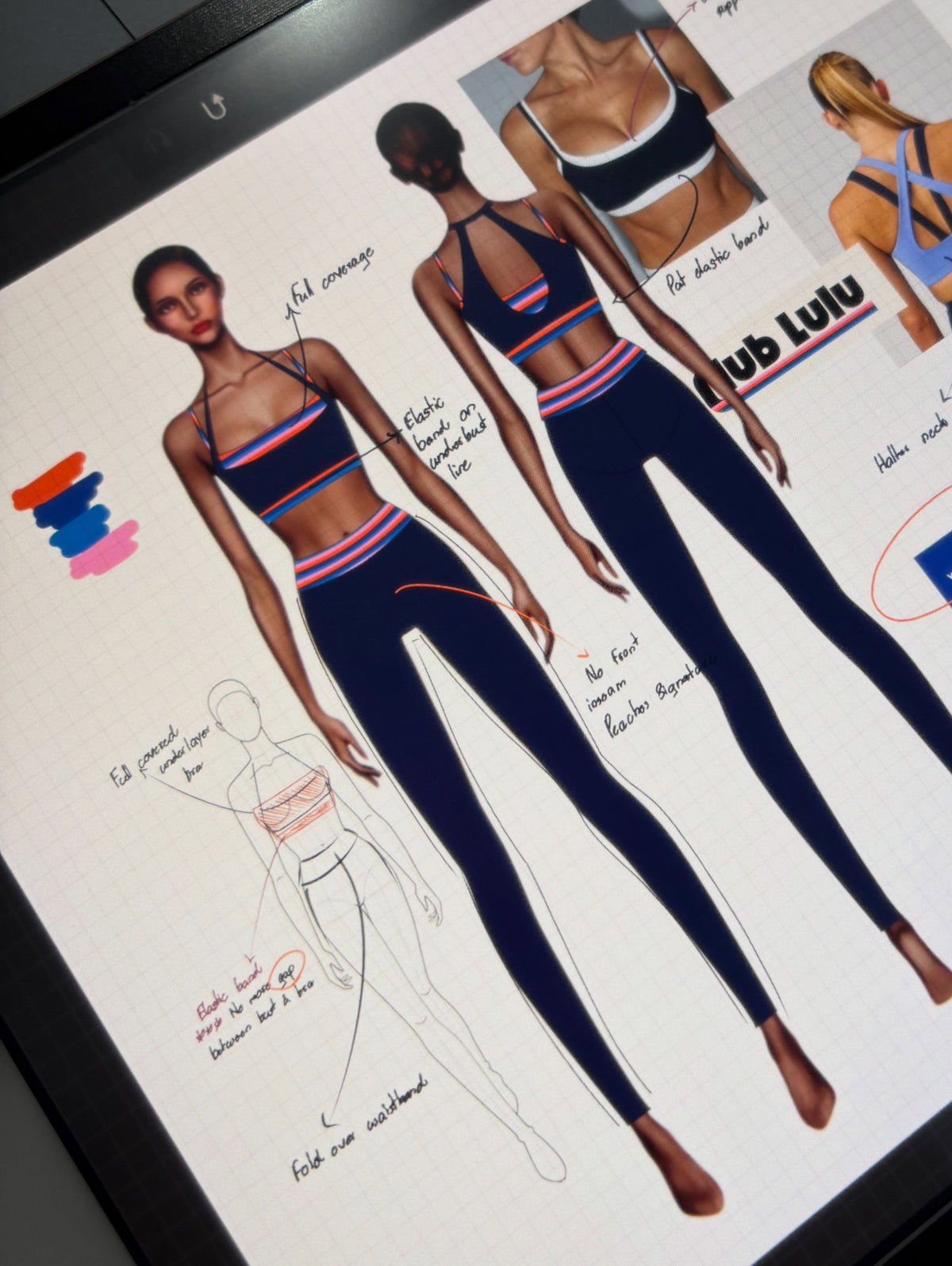 From sketch to look sheet.